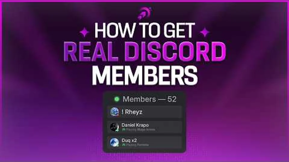 How to get real Discord members video thumbnail